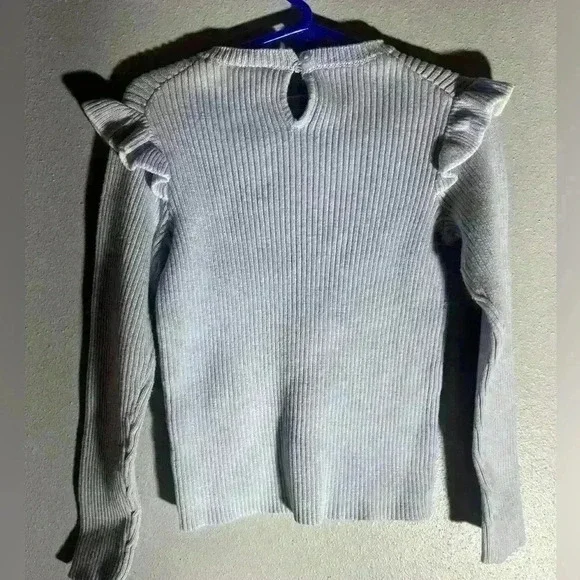 Janie and Jack Girls light blue Sweater - size 5 - Picture 3 of 4